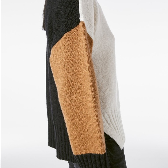 NWOT FRAME Color block turtleneck sweater - Picture 3 of 7